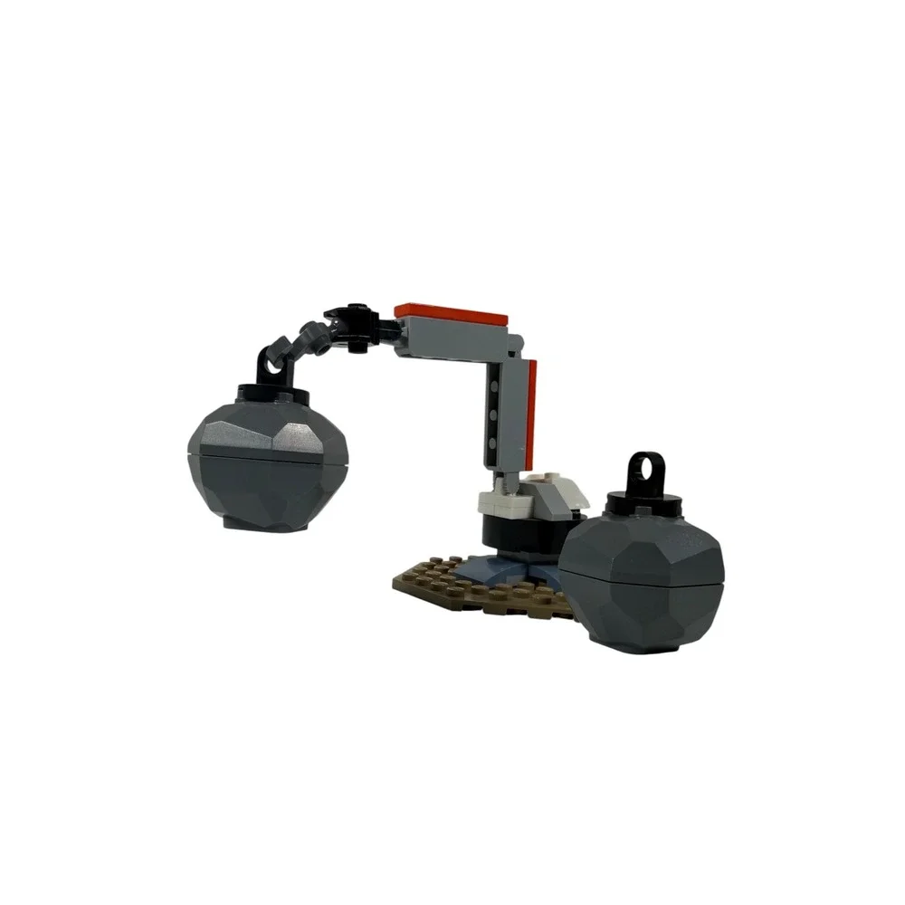 LEGO Power Miners Rock Crusher Crane Kids One Size Gray Excellent Mining Build